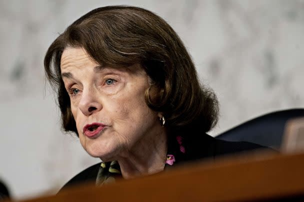 PHOTO: Sen. Diane Feinstein, a Democrat from Calif. and ranking member of the Senate Judiciary Committee, makes an opening statement during a hearing with Justice Department Inspector General Michael Horowitz, in Washington, D.C., Dec. 11, 2019. (Andrew Harrer/Bloomberg via Getty Images)