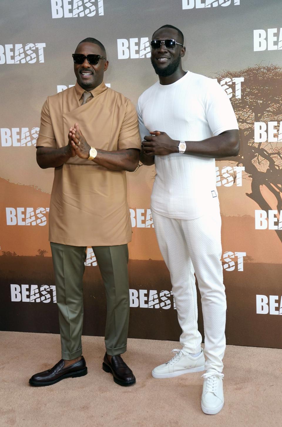 Idris Elba and Stormzy (Victoria Jones/PA) (PA Wire)