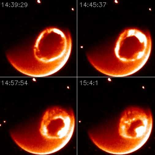 NASA人造衛星「IMAGE」觀測到的地球磁層太陽風暴（NASA）
