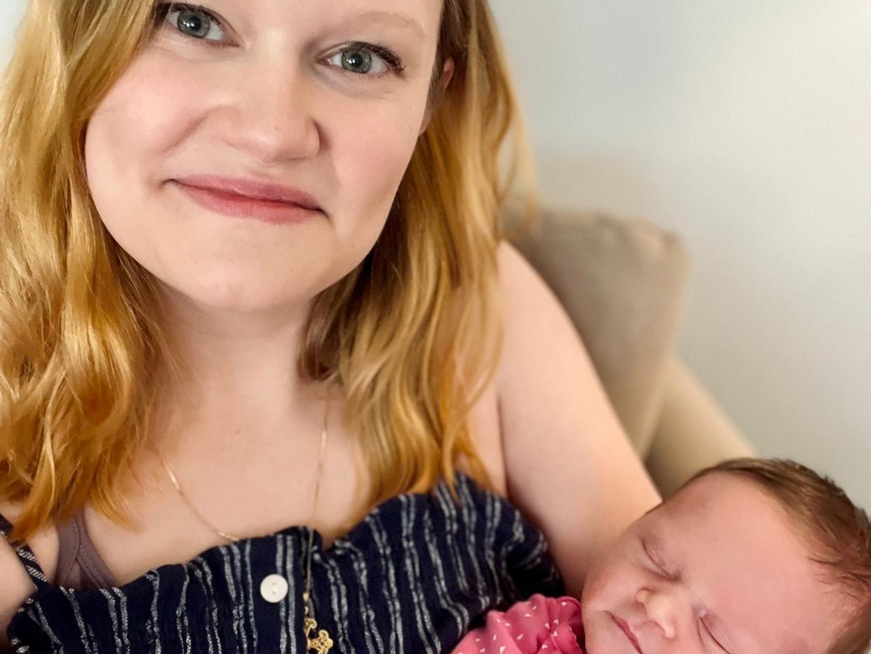 Abby Osborne and her daughter