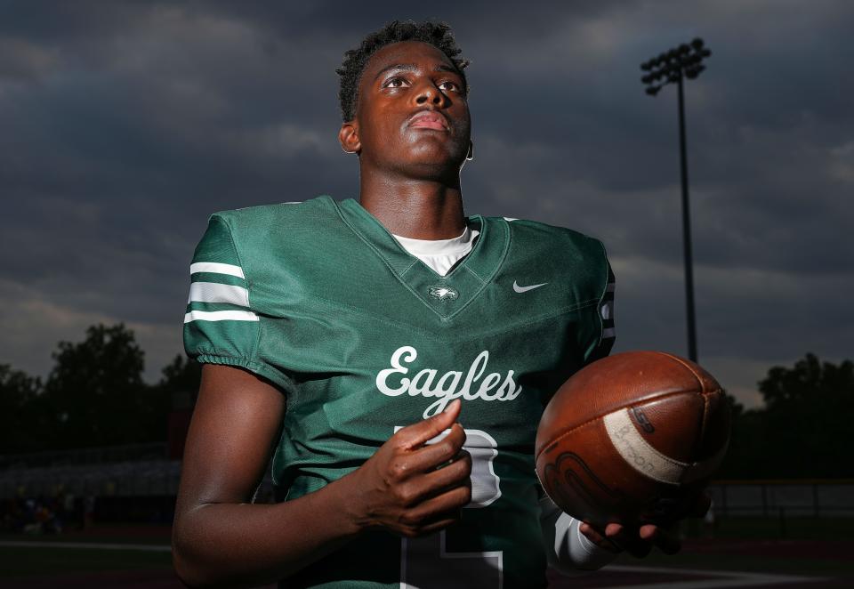 Zionsville's Eugene Hilton poses for a photo Wednesday, July 26, 2023, at Brebeuf Jesuit Preparatory School in Indianapolis.  