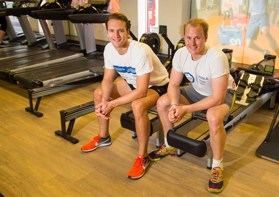 <em>Athletes – the duo are the first to admit they’re not elite athletes</em>