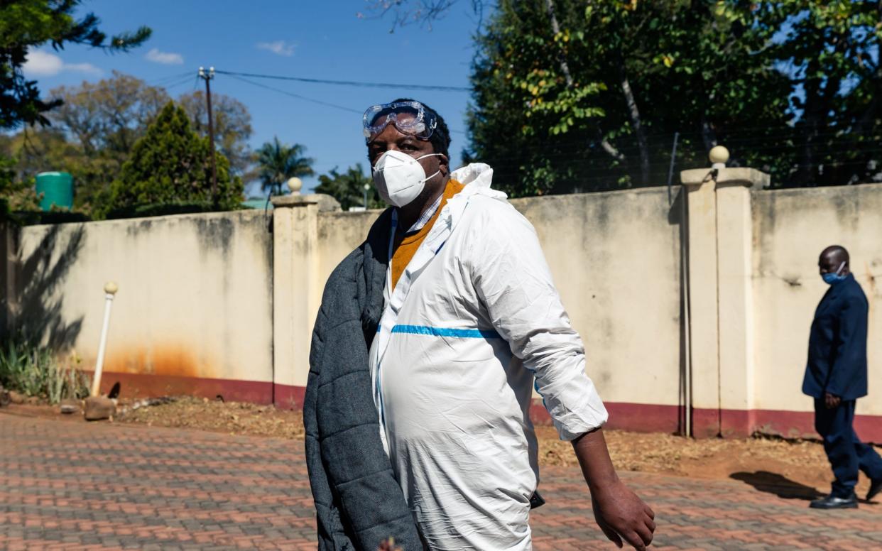 Zimbabwean journalist and documentary filmmaker Hopewell Chin'ono  - JEKESAI NJIKIZANA/AFP via Getty Images