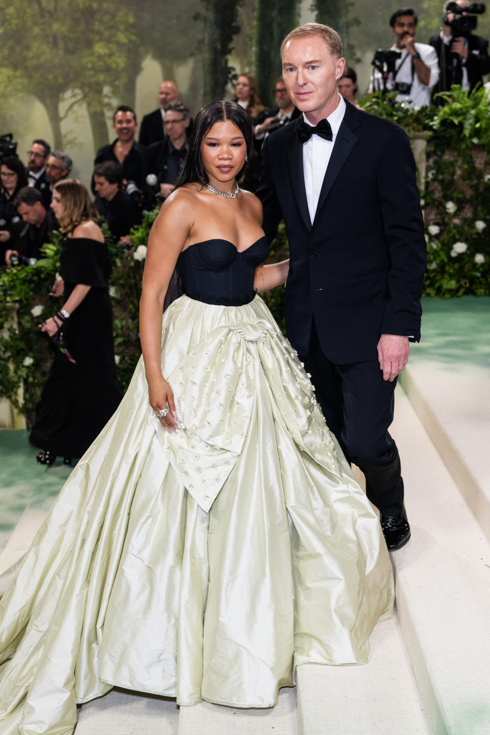 Storm Reid and Stuart Vevers at the 2024 met gala