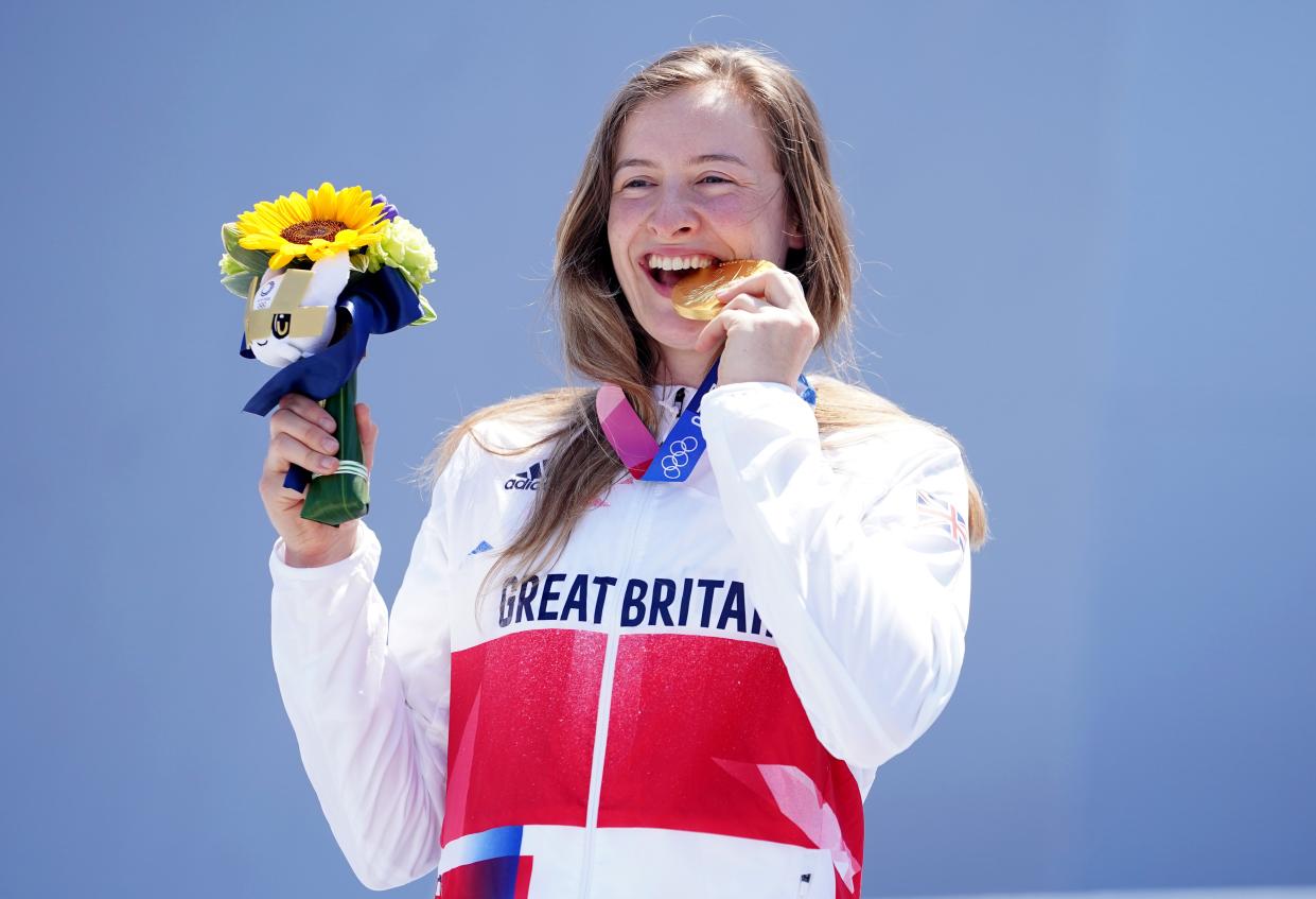 Charlotte Worthington won gold in the women’s BMX freestyle (Mike Egerton/PA) (PA Wire)