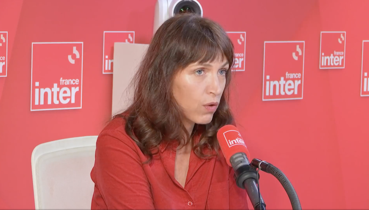 Vanessa Springora au micro de France Inter, 11 octobre 2023.