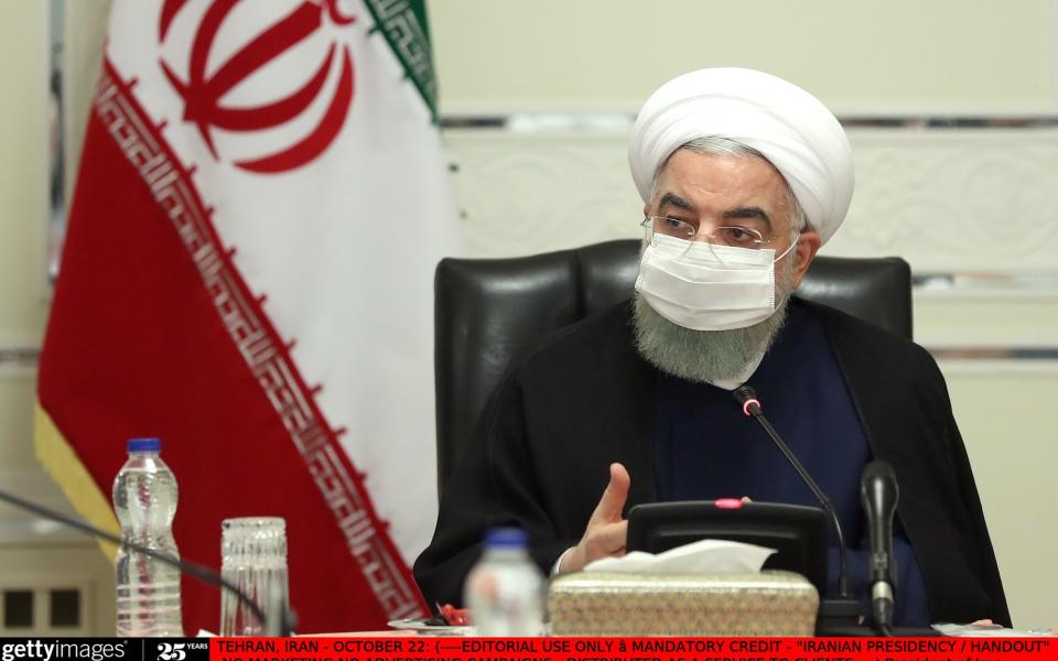President of Iran, Hassan Rouhani meets committee presidents of the National Combat Board with Coronavirus  - Anadolu
