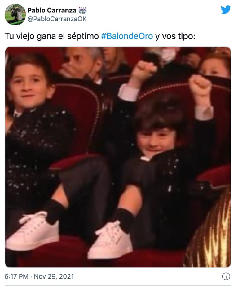 Los mejores memes que dejó la ceremonia de premiación del Balón de Oro