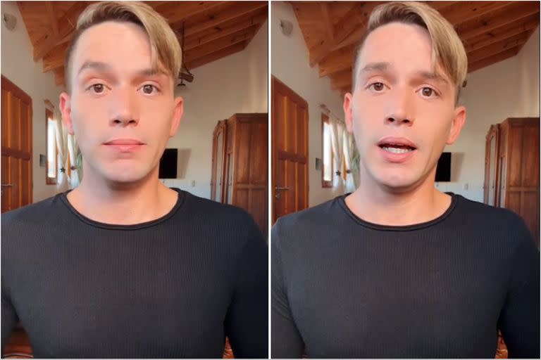 Lucas Benvenuto le respondió a Jey Mammon con un vivo de Instagram (Foto: Captura de video)