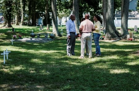 Descendants of William Tucker gather in family cemetery in Hampton, Virginia