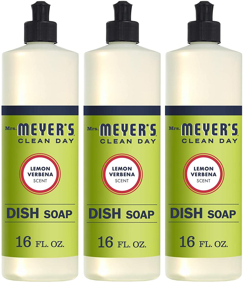 Mrs. Meyer's clean dish soap, how to clean wood furniture