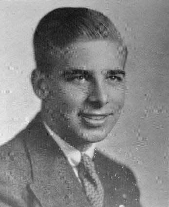 A photograph of Gene Roddenberry, from his senior year at Franklin High School in 1939.