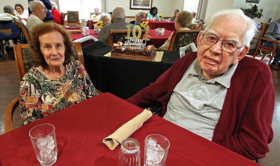 George Beattie III, an Air Force veteran, along with his wife JoAnn celebrated his 101st birthday Friday, Oct. 27, 2023, at Brookdale Shelby on East Marion Street.