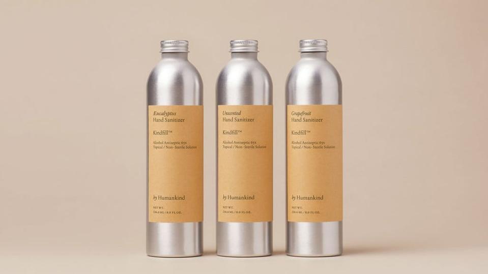 by Humankind's sanitizer will help you refill your empty containers.