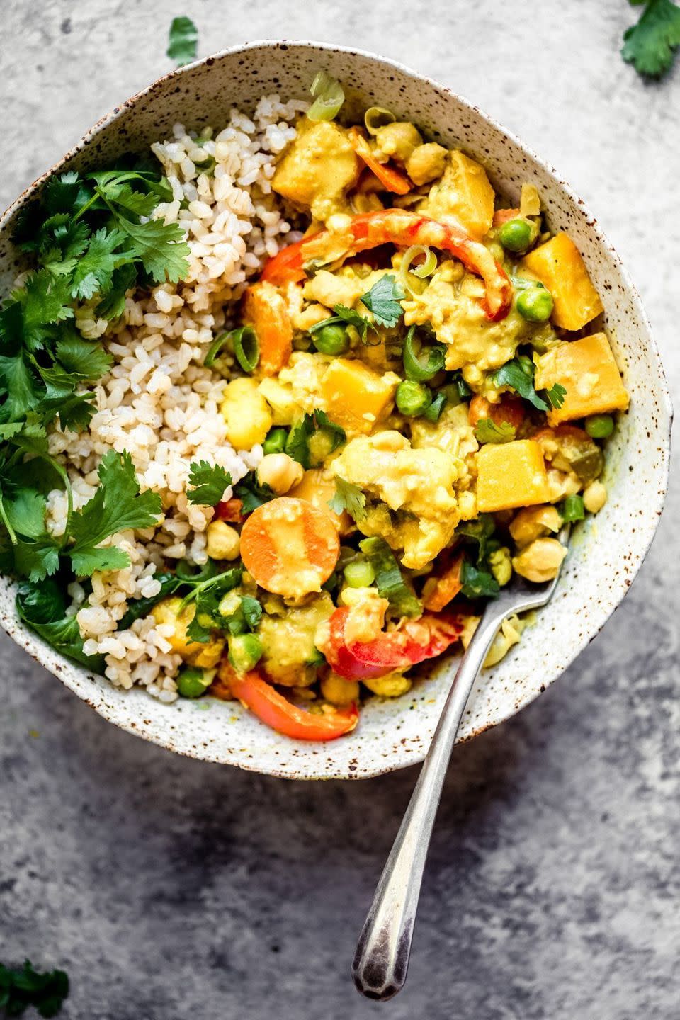 Yellow Chickpea Pumpkin Curry