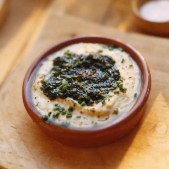 White Bean Dip with Parsley Oil