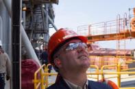 Representative Steve Scalise (R-LA) tours BP's Thunder Horse Oil Platform in the Gulf of Mexico, 150 miles from the Louisiana coast in this undated handout photo obtained by Reuters June 26, 2017. Chris Bond/Handout via REUTERS