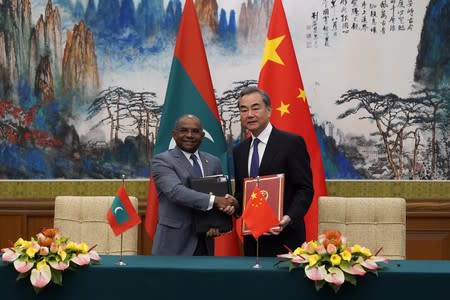 Maldives Foreign Minister Abdulla Shahid visits China