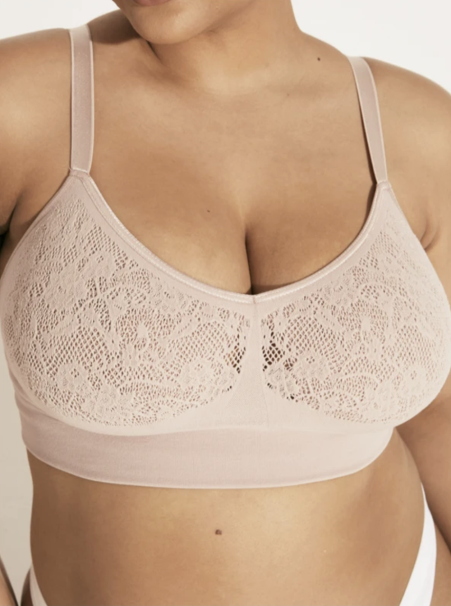 MINDD Womens Mid V Lined Wirefree Bra