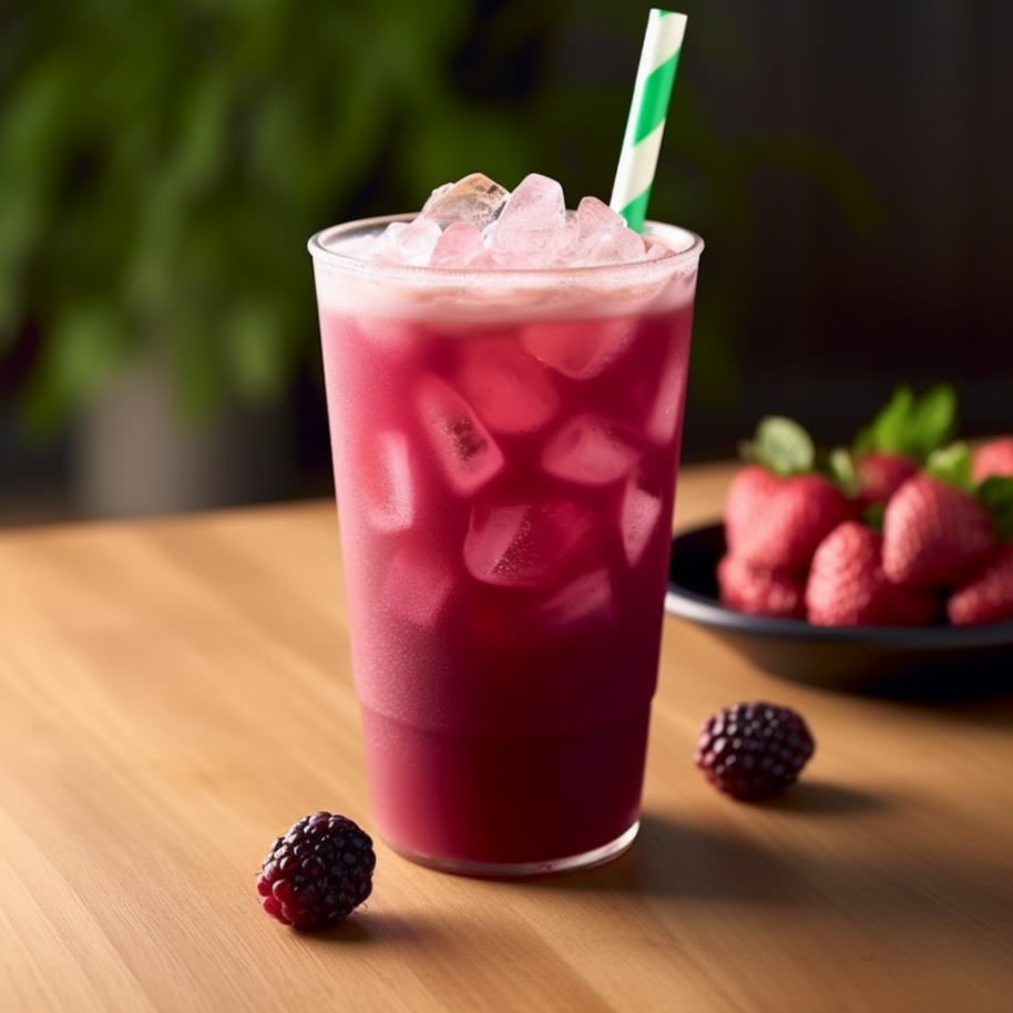 strawberry and marionberry refresher