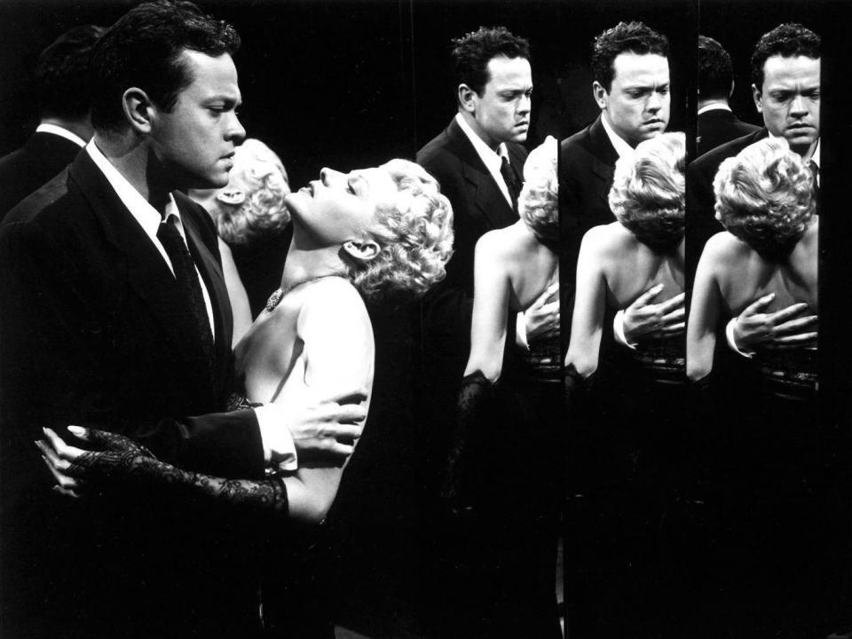 Orson Welles and Rita Hayworth in The Lady from Shanghai