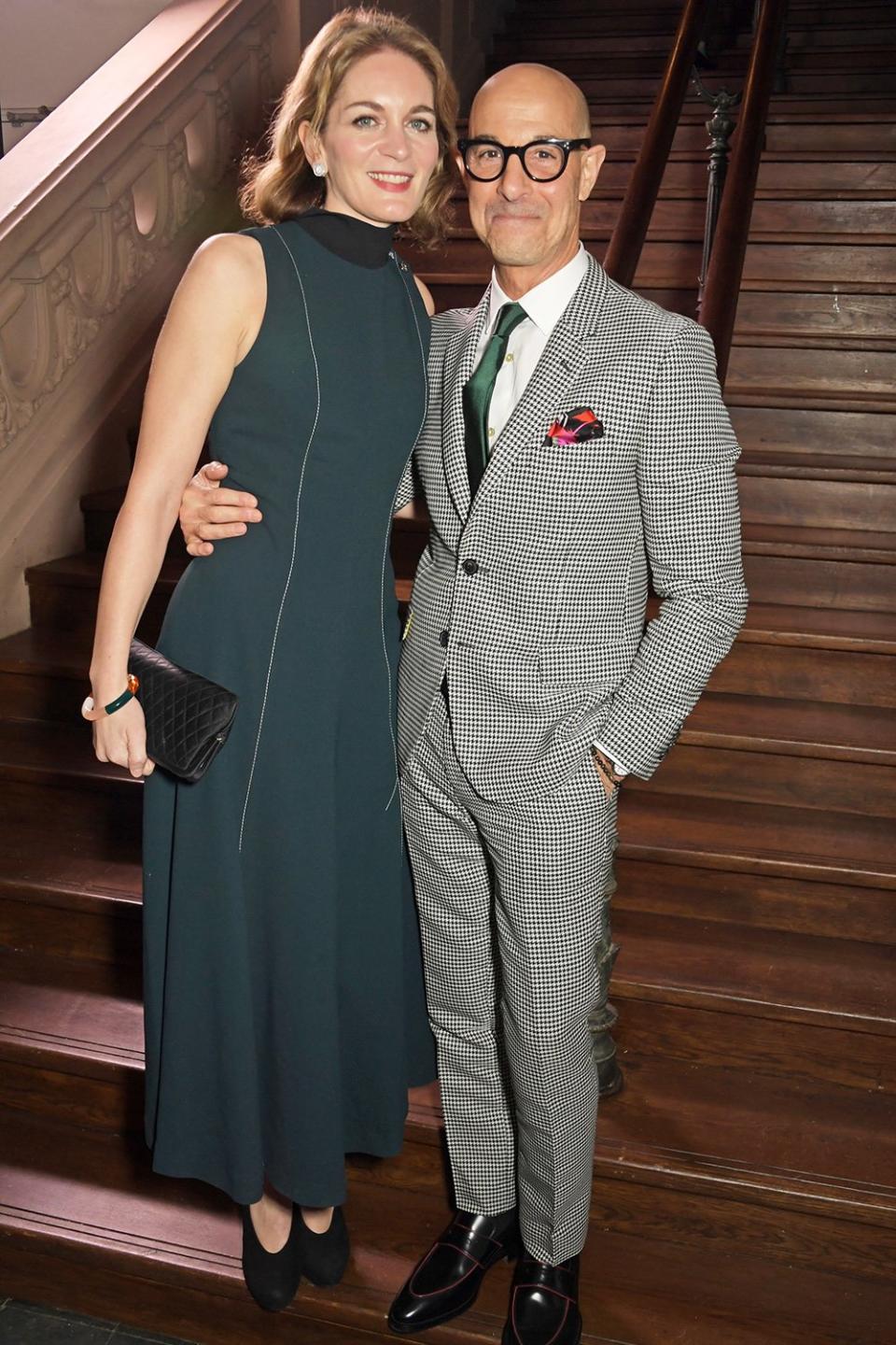 Felicity Blunt and Stanley Tucci attend an intimate dinner in celebration of 50 years of Paul Smith at Le Trianon in Paris on Sunday. 