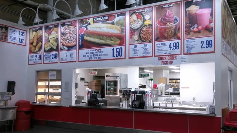 Costco food court counter