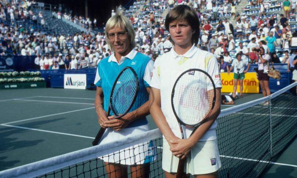 Martina Navratilova and Hana Mandlikova