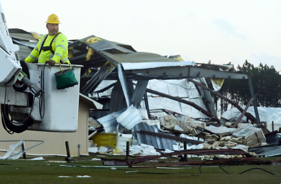 Severe storms hit the South