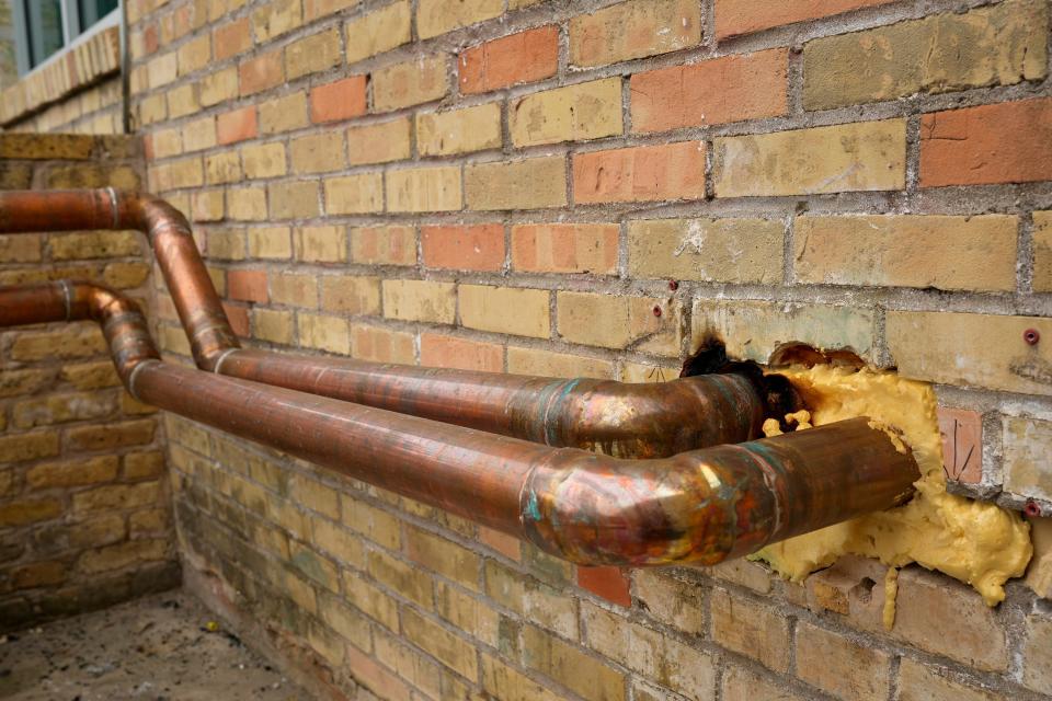 Bedrock Energy’s first geothermal project provides heating and cooling to an office building at Penn Field on Wednesday.