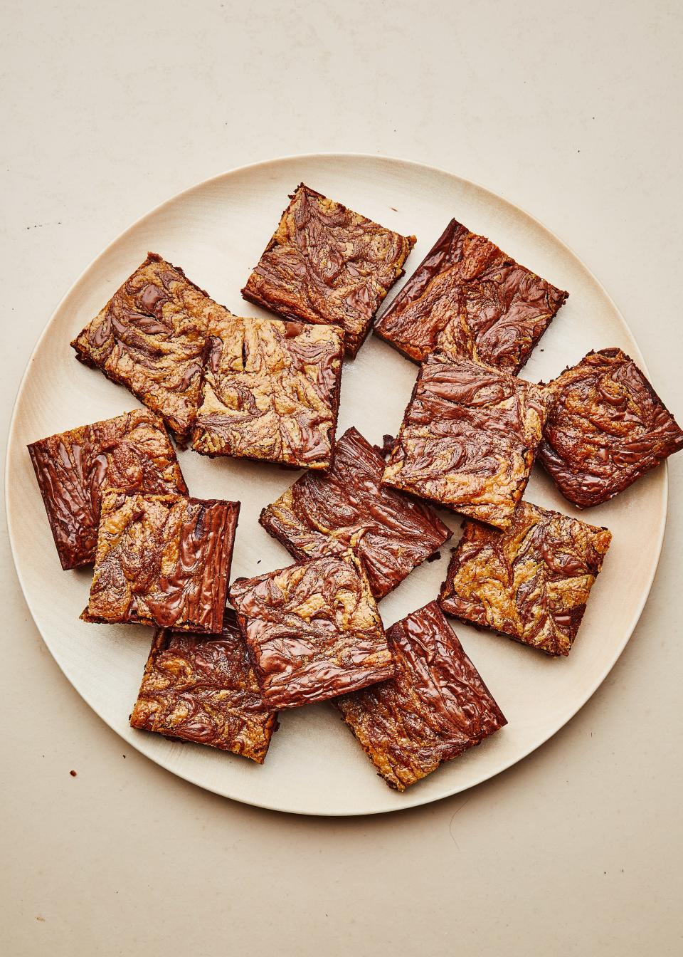 David Lebovitz’s timeless <a rel="nofollow noopener" href="http://www.davidlebovitz.com/gluten-free-brownies-recipe-chocolate/" target="_blank" data-ylk="slk:gluten-free brownie recipe;elm:context_link;itc:0;sec:content-canvas" class="link ">gluten-free brownie recipe</a> inspired our own GF take on classic fudgy brownies with a modern, sweet tahini swirl. <a rel="nofollow noopener" href="https://www.bonappetit.com/recipe/gluten-free-chocolate-tahini-brownies?mbid=synd_yahoo_rss" target="_blank" data-ylk="slk:See recipe.;elm:context_link;itc:0;sec:content-canvas" class="link ">See recipe.</a>