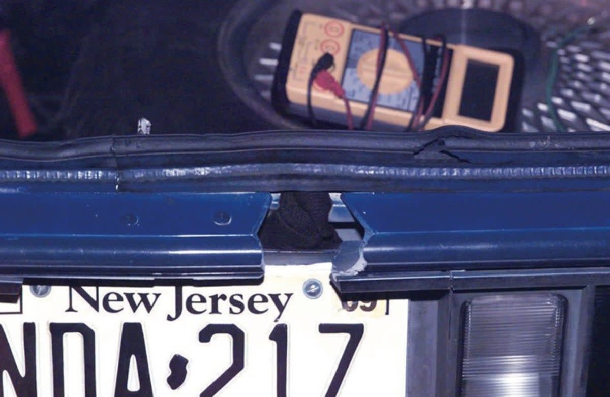 The DC Snipers cut a hole in the trunk of their car and shot victims through it (FBI)