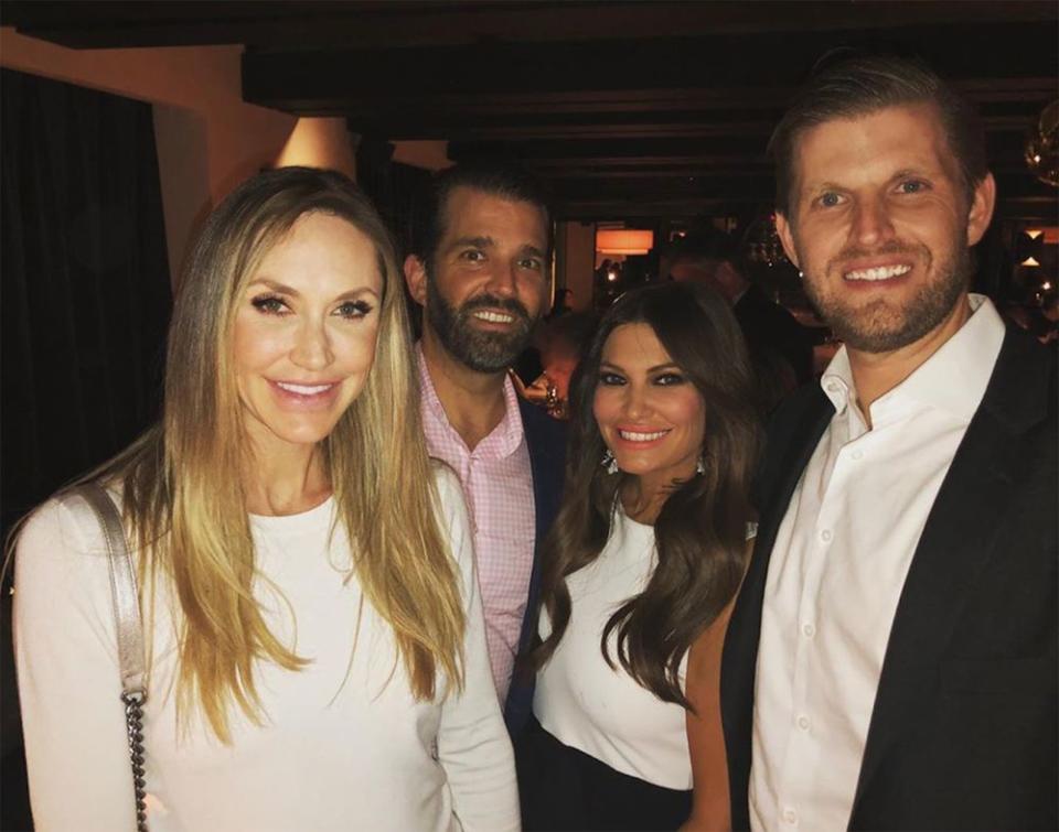 Kimberly Guilfoyle (second from right) with the Trumps | Kimberly Guilfoyle/Instagram