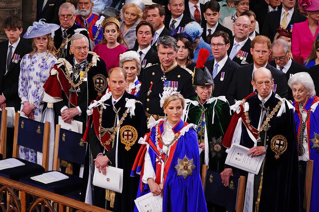 Yui Mok - WPA Pool/Getty Mike and Zara Tindall in the fourth row at the coronation