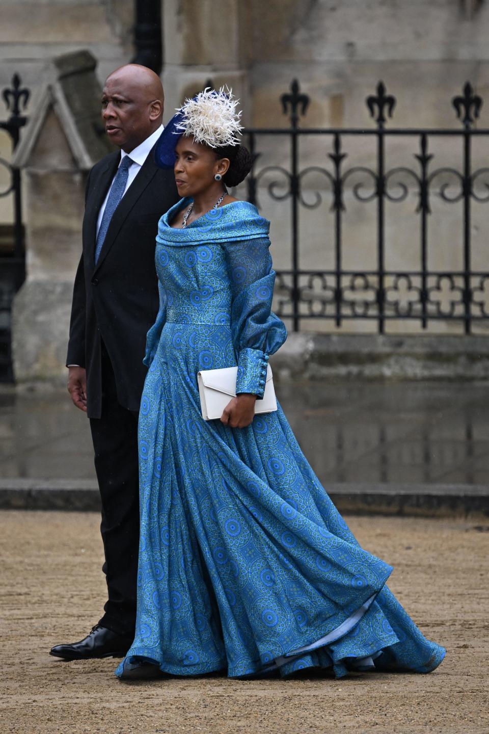 Lesotho's King Letsie III and Masenate Mohato Seeiso, Queen of Lesotho arrive at Westminster Abbey in central London on May 6, 2023. / Credit: PAUL ELLIS/AFP via Getty Images