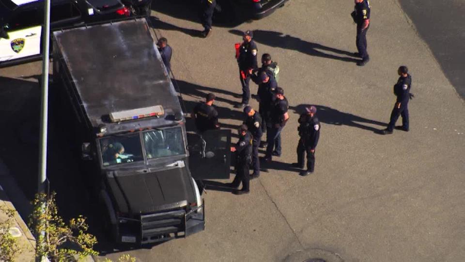 <div>SkyFOX over a home in Hayward where police say a person of interest has entered a home that is not theirs.</div>
