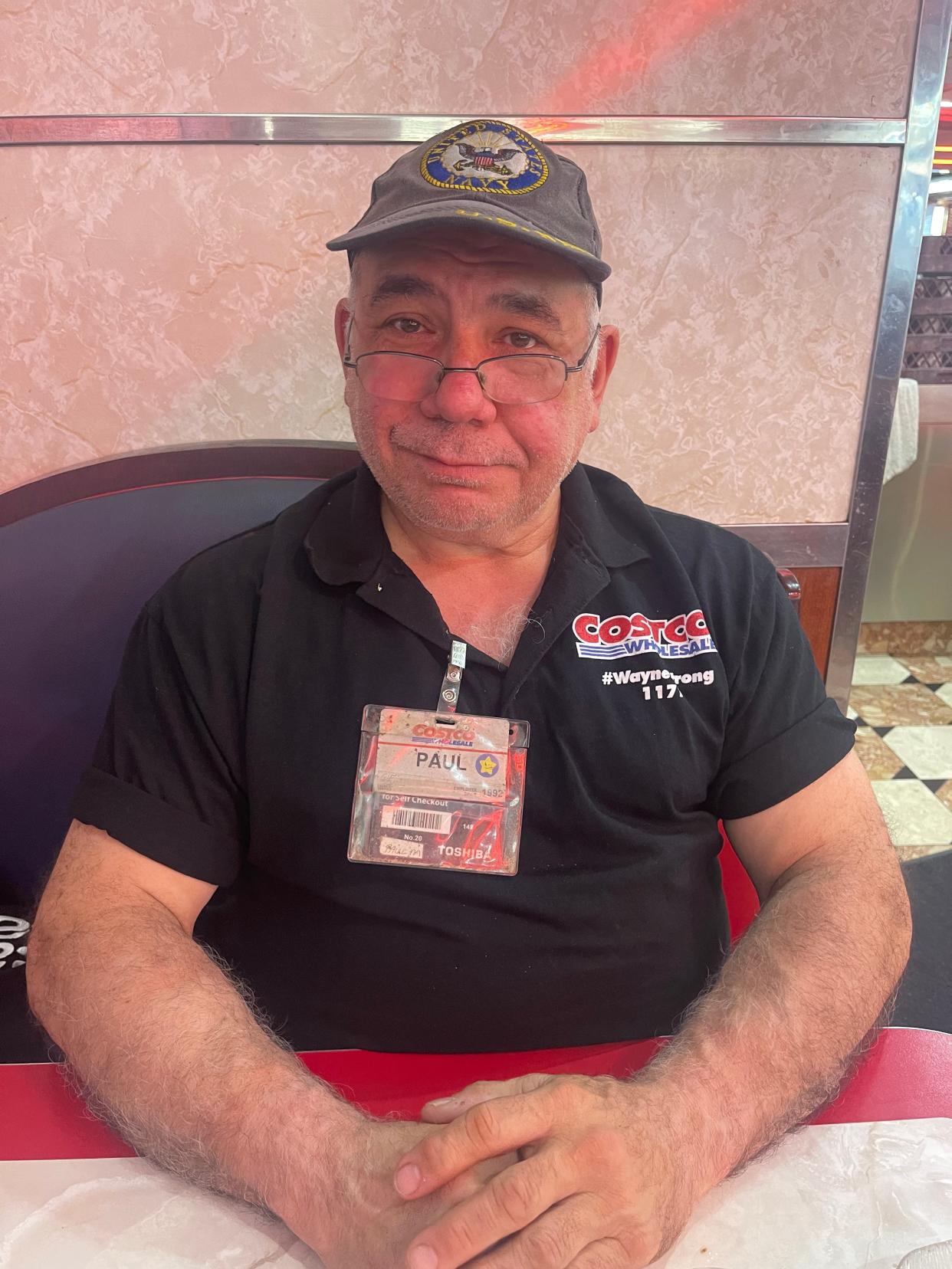 Paul Mistrette at the Clifton Tick Tock Diner talking about his job as a Costco cashier and his love of ballroom dancing.