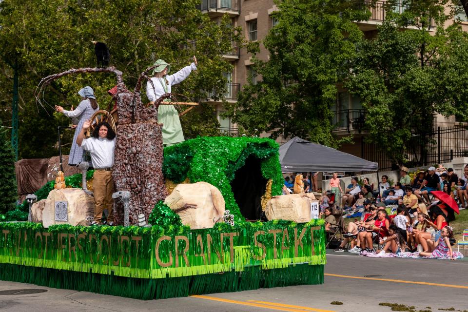 A float made by the Grant Stake at the annual Days of ’47 Parade in Salt Lake City on Monday, July 24, 2023. | Megan Nielsen, Deseret News