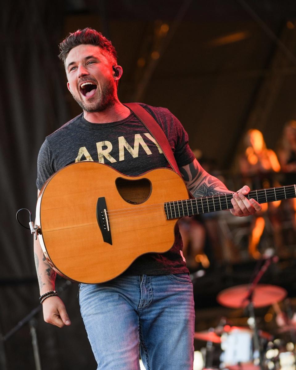 Michael Ray performs on Day 2 of Country Thunder on Friday, April 8, 2022, in Florence.