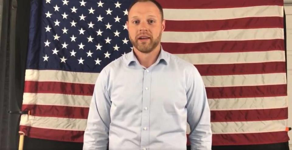 Maine resident Nick Adolphsen, of the Foundation for Government Accountability, shown here in an endorsement video for former Maine Gov. candidate Mary Mahew. Adolpsen will be coming to Kansas to tell lawmakers how to run elections.