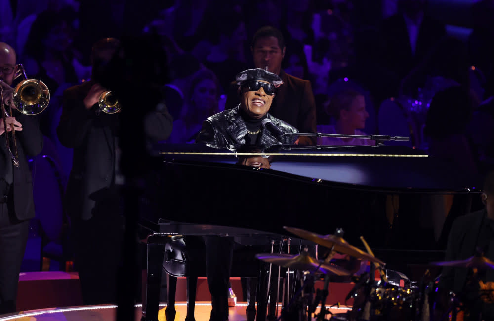 Stevie Wonder at the Grammy Awards credit:Bang Showbiz
