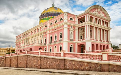 The spectacular opera house of Manaus - Credit: GETTY