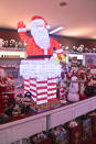 Check out the very nice displays inside the Christmas Village flea market.