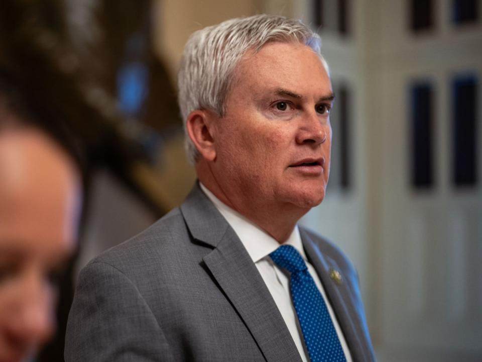 Rep James Comer in the US Capitol on May 14 2024. (Getty Images)