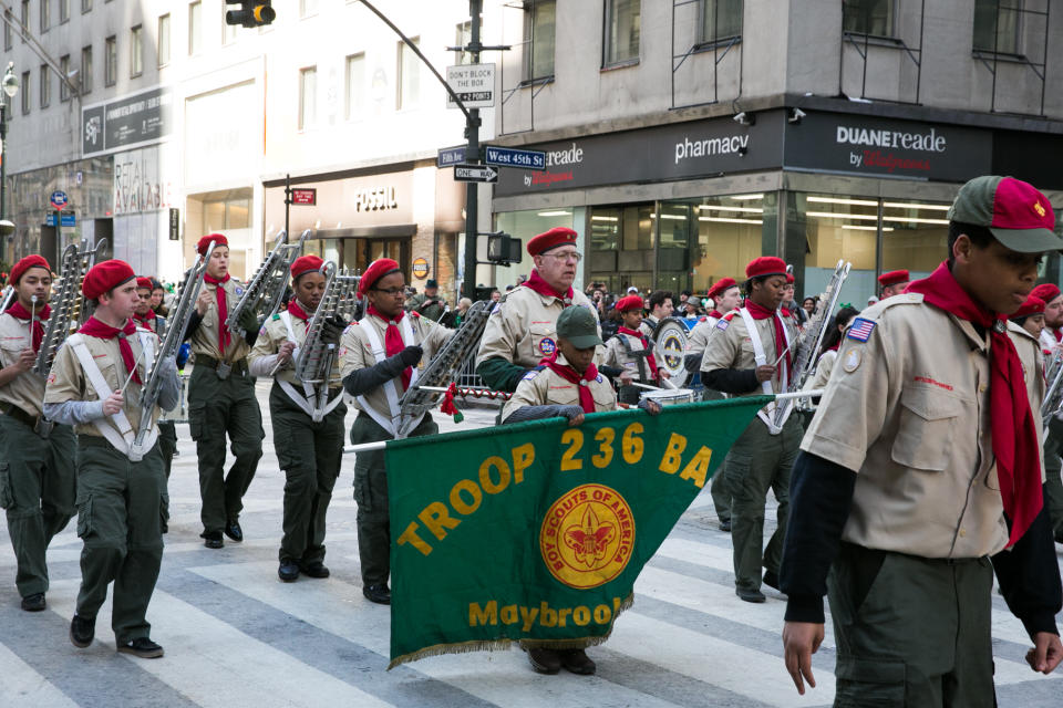 Boy Scouts show their pride