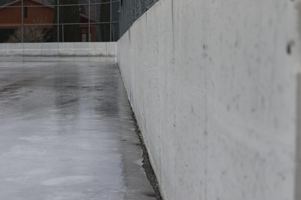 Outdoor skating rinks have suffered lately due to rain and unusually warm weather.