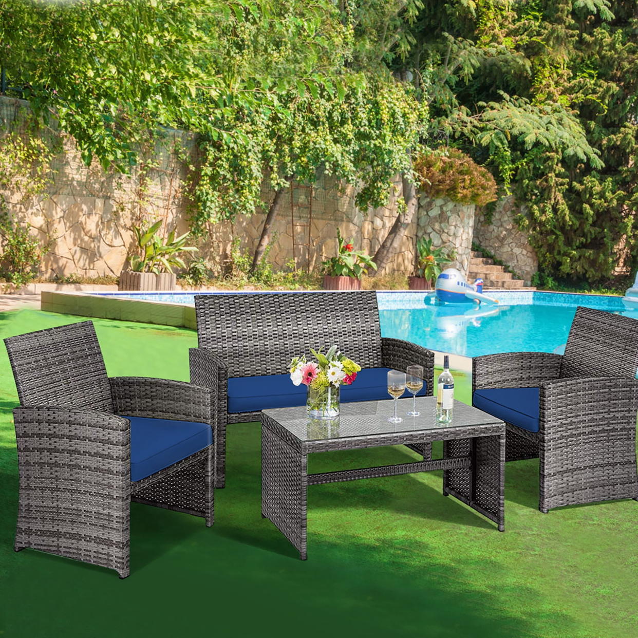 <p><a href="https://go.redirectingat.com?id=74968X1596630&url=https%3A%2F%2Fwww.walmart.com%2Fip%2FCostway-4PCS-Patio-Rattan-Furniture-Set-Conversation-Glass-Table-Top-Sofa-Cushioned-Navy%2F574116325&sref=https%3A%2F%2Fwww.goodhousekeeping.com%2Flife%2Fmoney%2Fg60188845%2Fbest-walmart-deals-march-2024%2F" rel="nofollow noopener" target="_blank" data-ylk="slk:Shop Now;elm:context_link;itc:0;sec:content-canvas" class="link rapid-noclick-resp">Shop Now</a></p><p>Rattan Furniture Set</p><p>walmart.com</p><p>$189.99</p>