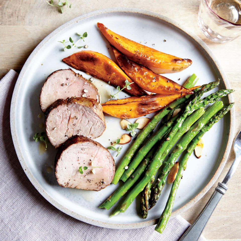 Smoky Pork Tenderloin with Roasted Sweet Potatoes