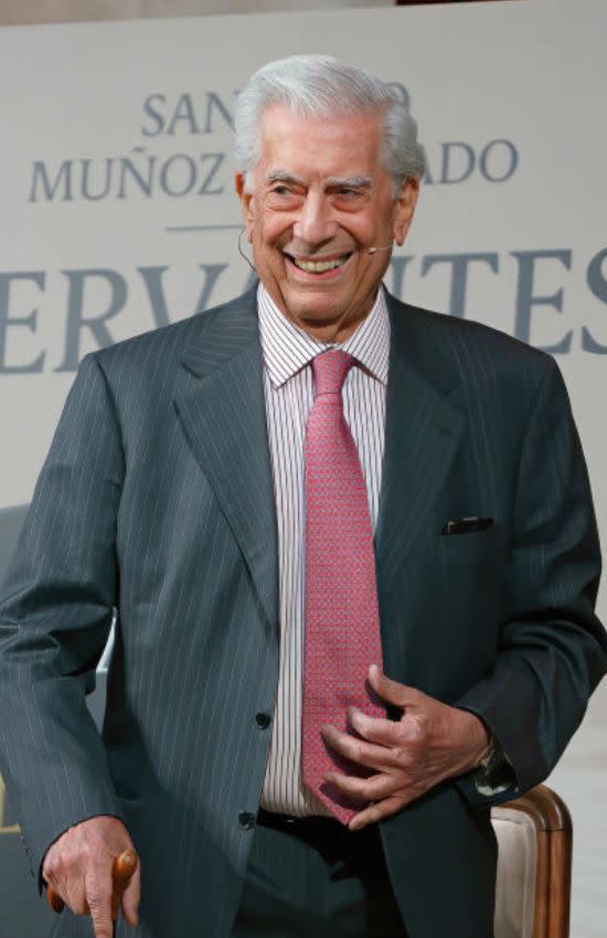 Mario Vargas Llosa en un evento literario