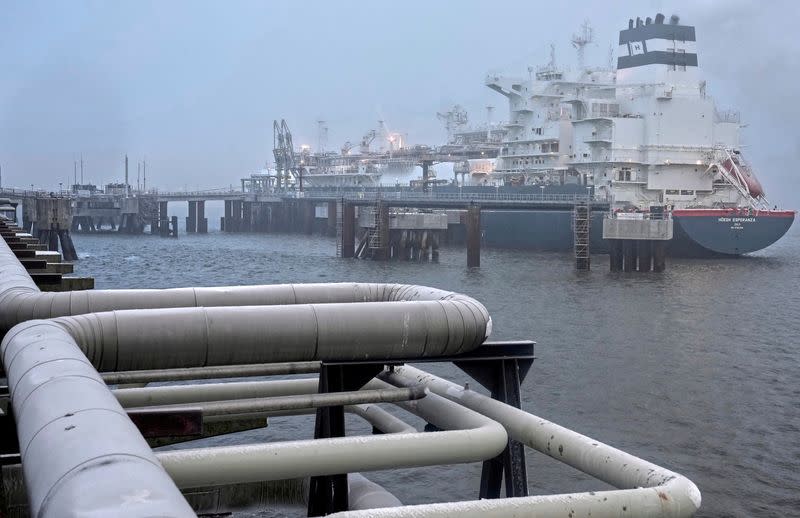 FILE PHOTO: Opening of the LNG terminal in Wilhelmshaven